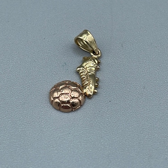 14K gold Jewelry - 14K gold soccer ball/shoe  charm